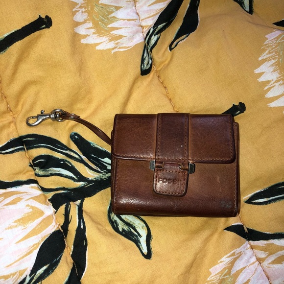 fossil leather wallet - Picture 1 of 5